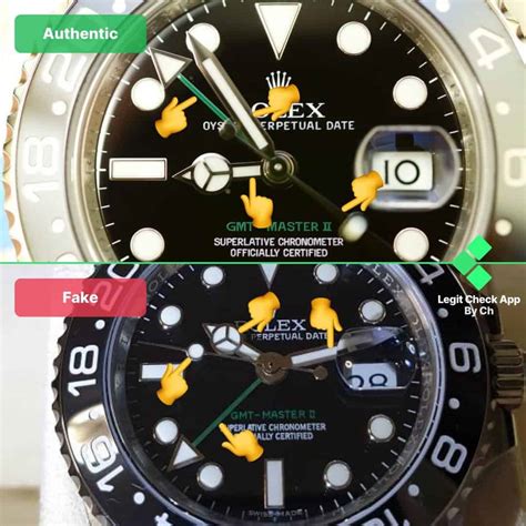 rolex gmt master ii fake vs real